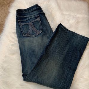 Seven7 Distressed Bootcut/flare Jeans